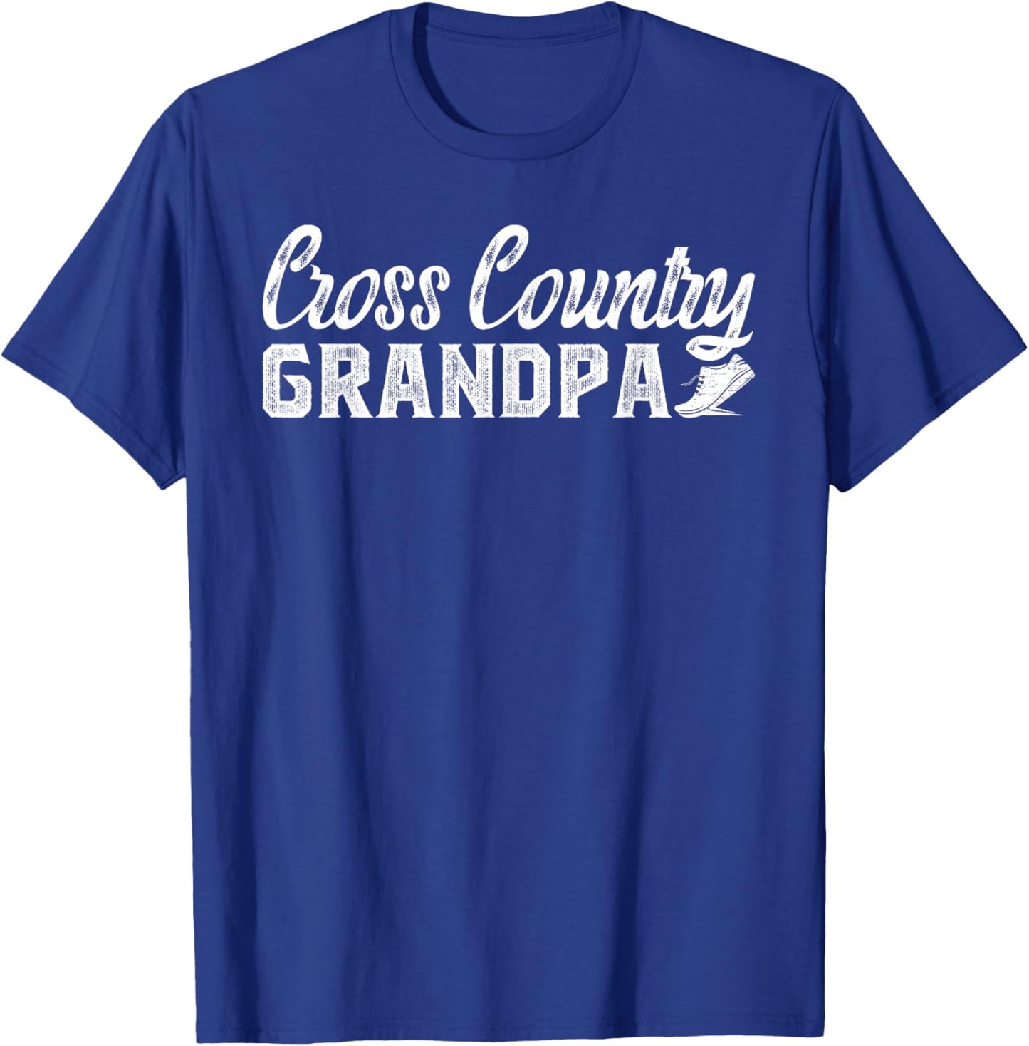 Cross Country Grandpa Of A Cross Country Runner Grandfather T-Shirt - T-Shirt | Royal