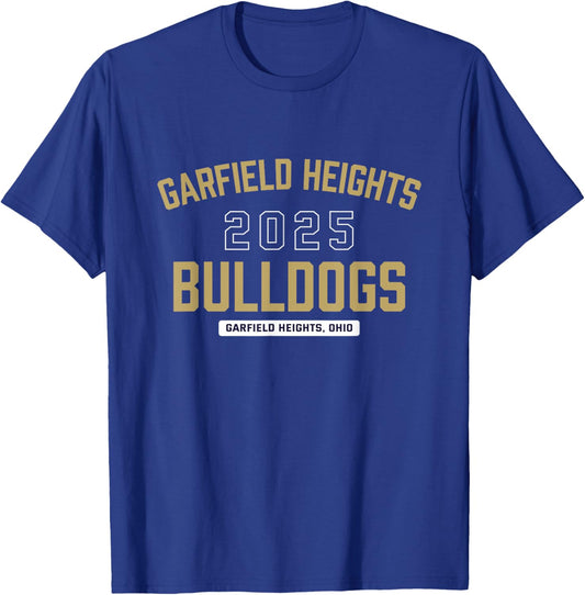 Garfield Heights Bulldogs Garfield Heights, Ohio 2025 T-Shirt - T-Shirt | Royal