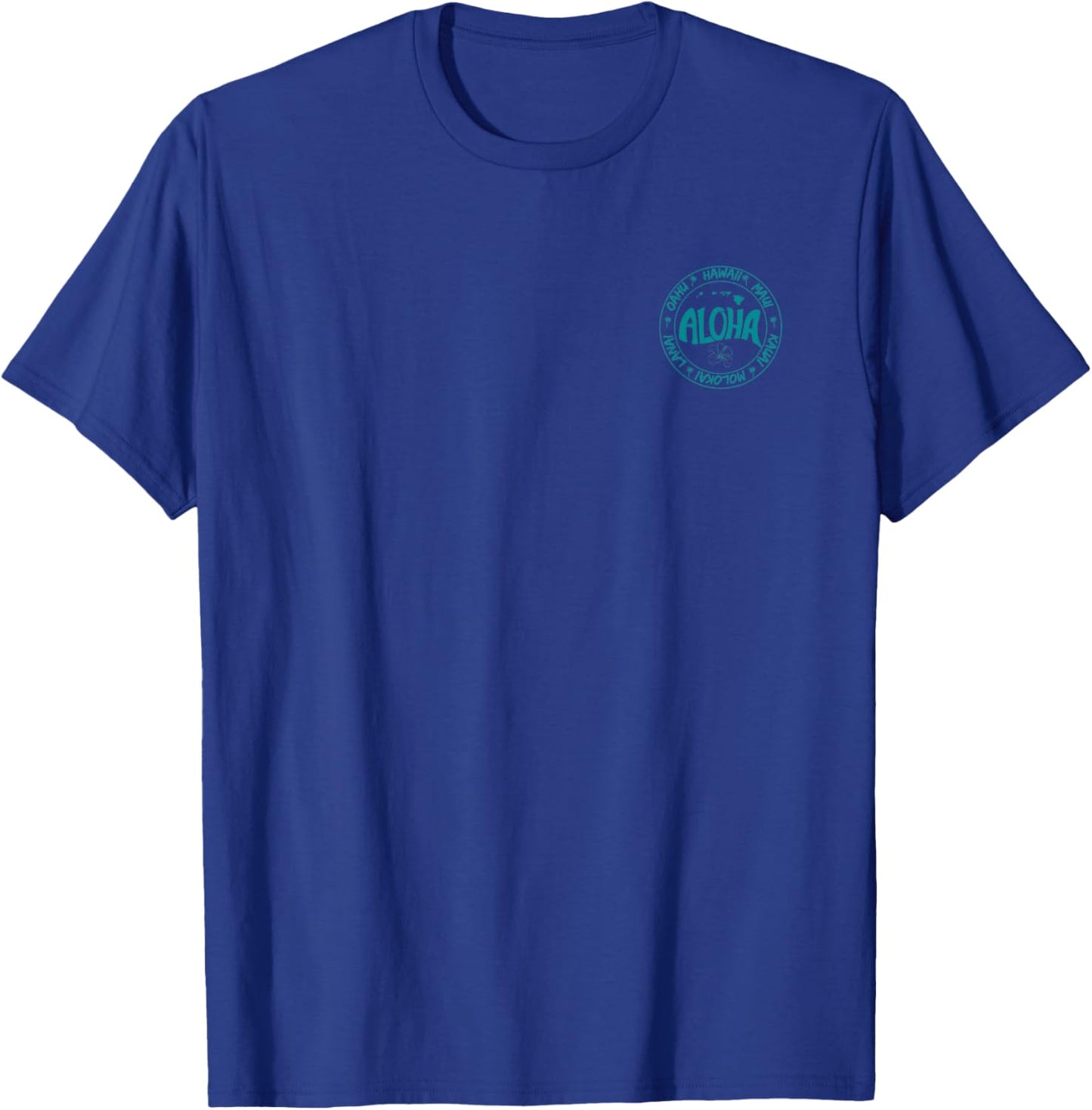 Aloha Hawaii, Oahu, Maui, Kauai, Molokai, and Lanai T-Shirt - T-Shirt | Royal
