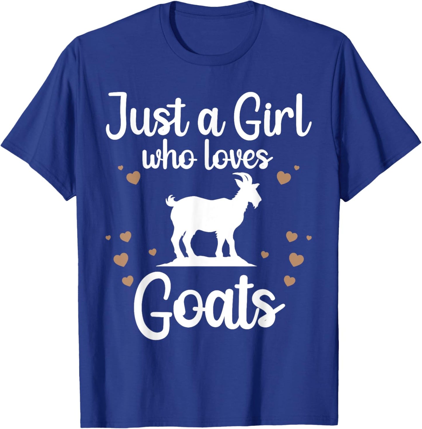 Funny Goat Design For Girls Women Youth Teen Kids Goat Lover T-Shirt - T-Shirt | Royal
