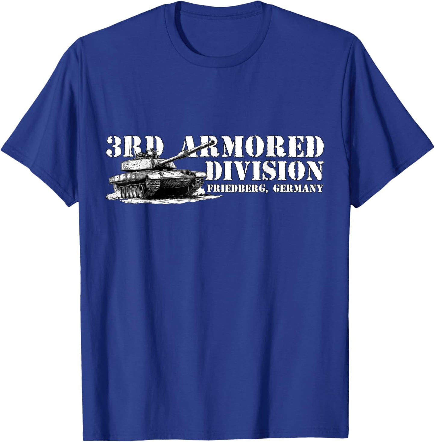 3d Armored Division Spearhead 3rd Armored Division Spearhead Friedberg Germany Retro Adults Kids Black Short Sleeve T-Shirt - T-Shirt | Royal