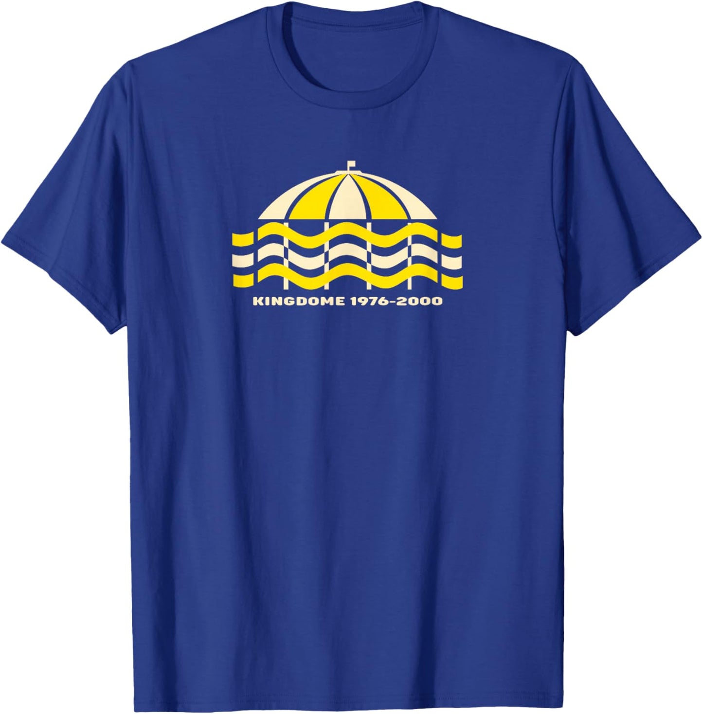 The Kingdome Seattle Classic 70s Football Stadium Baseball T-Shirt - T-Shirt | Royal