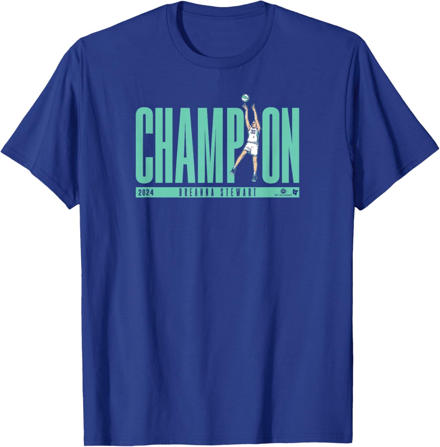 Breanna Stewart Champion - New York Basketball T-Shirt - T-Shirt | Royal