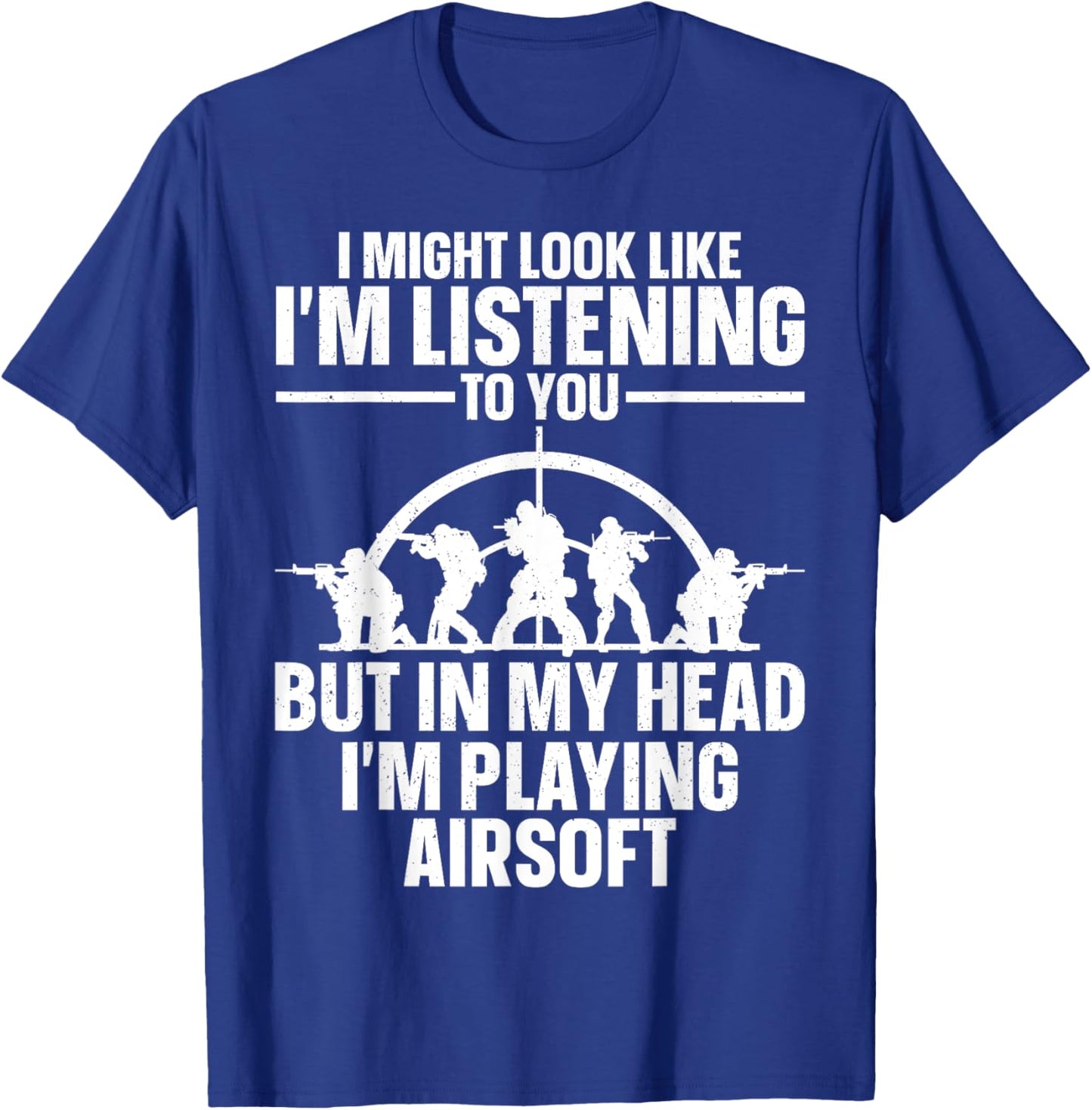 Funny Airsoft Art Women Kids Airsoft Lover Airsoft T-Shirt - T-Shirt | Royal