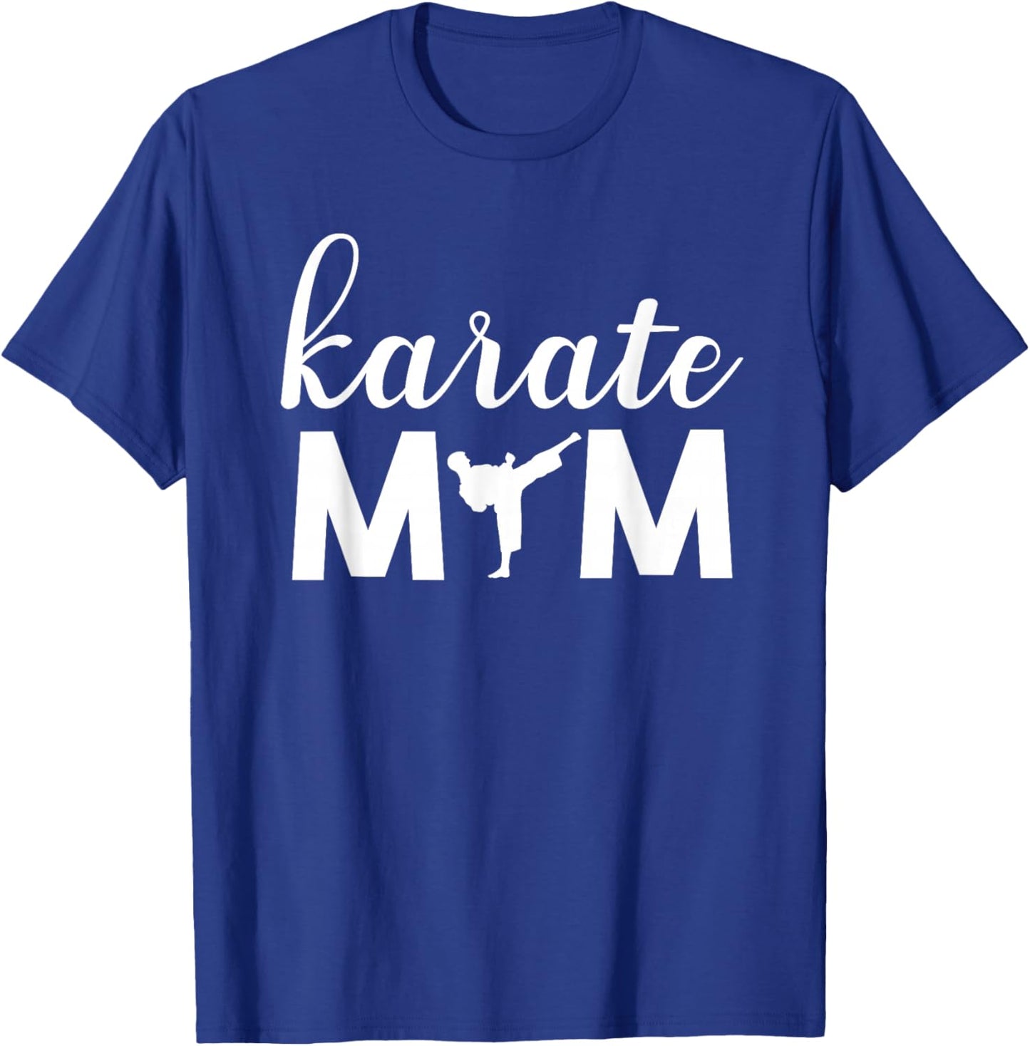 Karate Mom Son Graphic Cute T-Shirt - T-Shirt | Royal