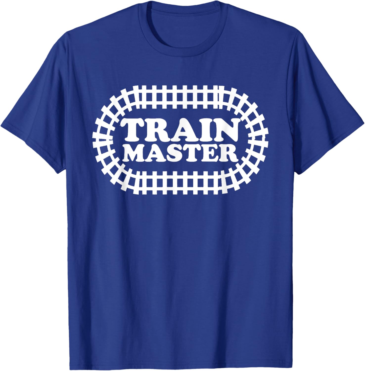 Train Master Train Kids Birthday Family Railway Engineer T-Shirt - T-Shirt | Royal