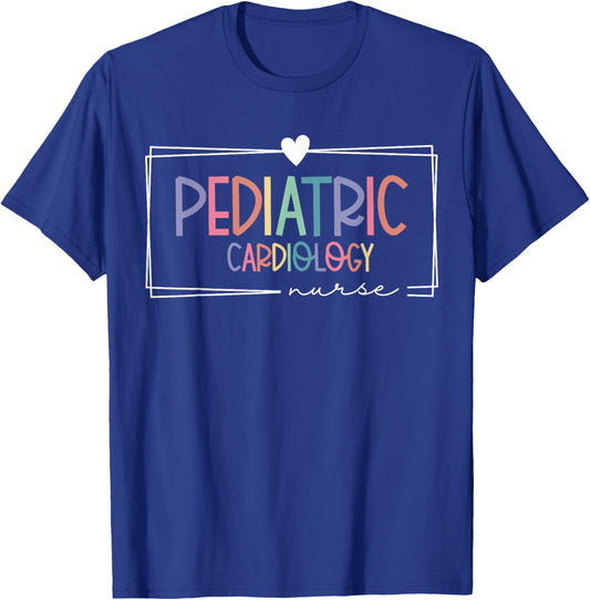 Retro Pediatric Cardiology Nurse PEDS Cardiac Nurse Nursing T-Shirt - T-Shirt | Royal