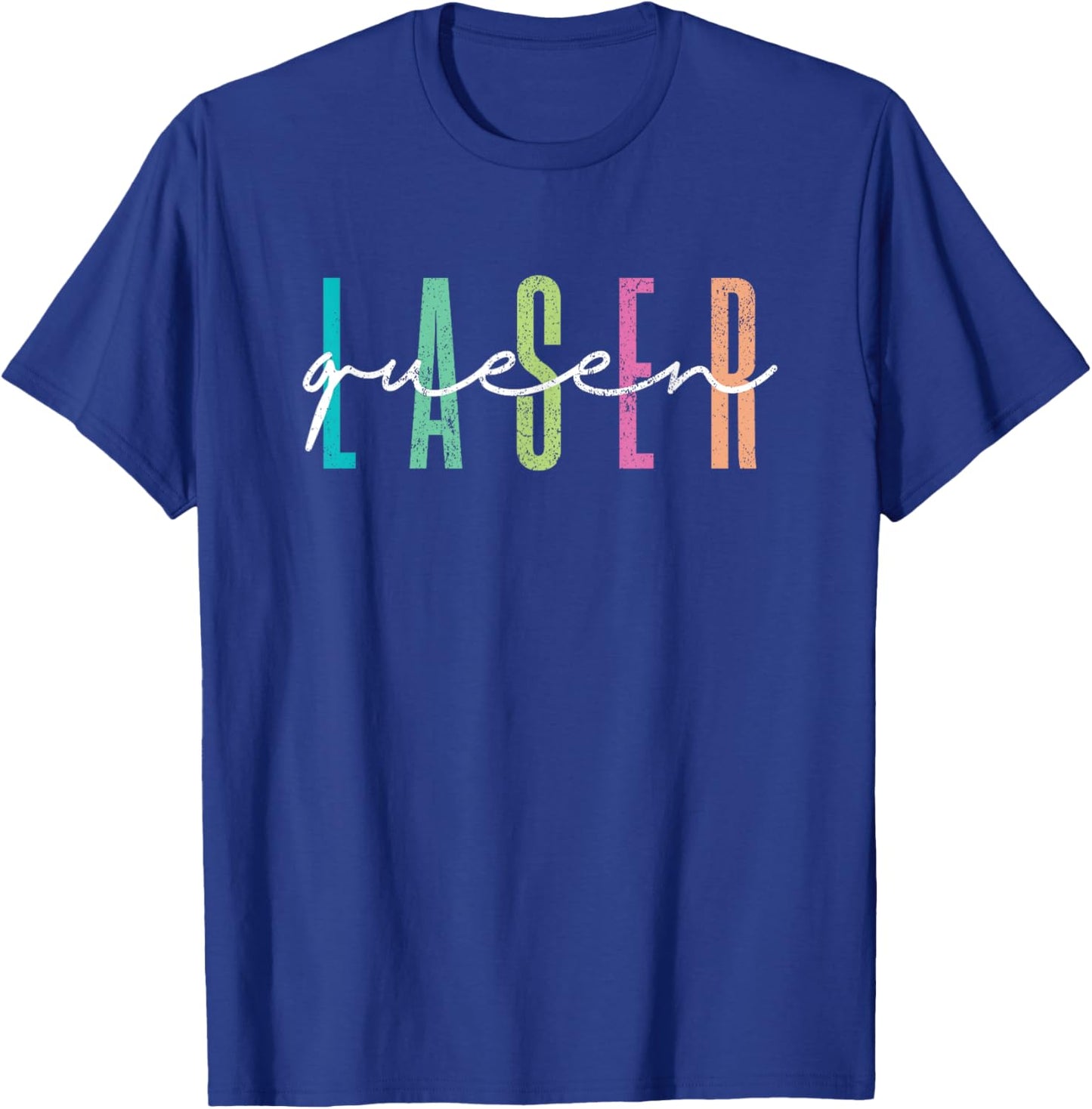 Vintage Laser Queen Laser Technician Laser Tech T-Shirt - T-Shirt | Royal
