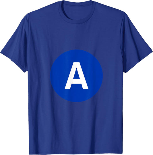 A Line Subway Train Eighth 8th T-Shirt - T-Shirt | Royal