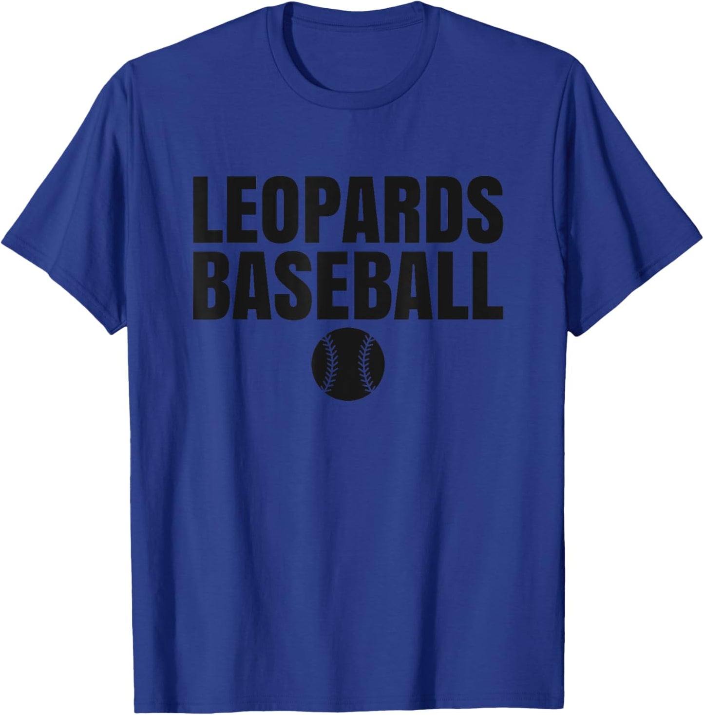 Malvern Leopards Baseball T-Shirt - T-Shirt | Royal
