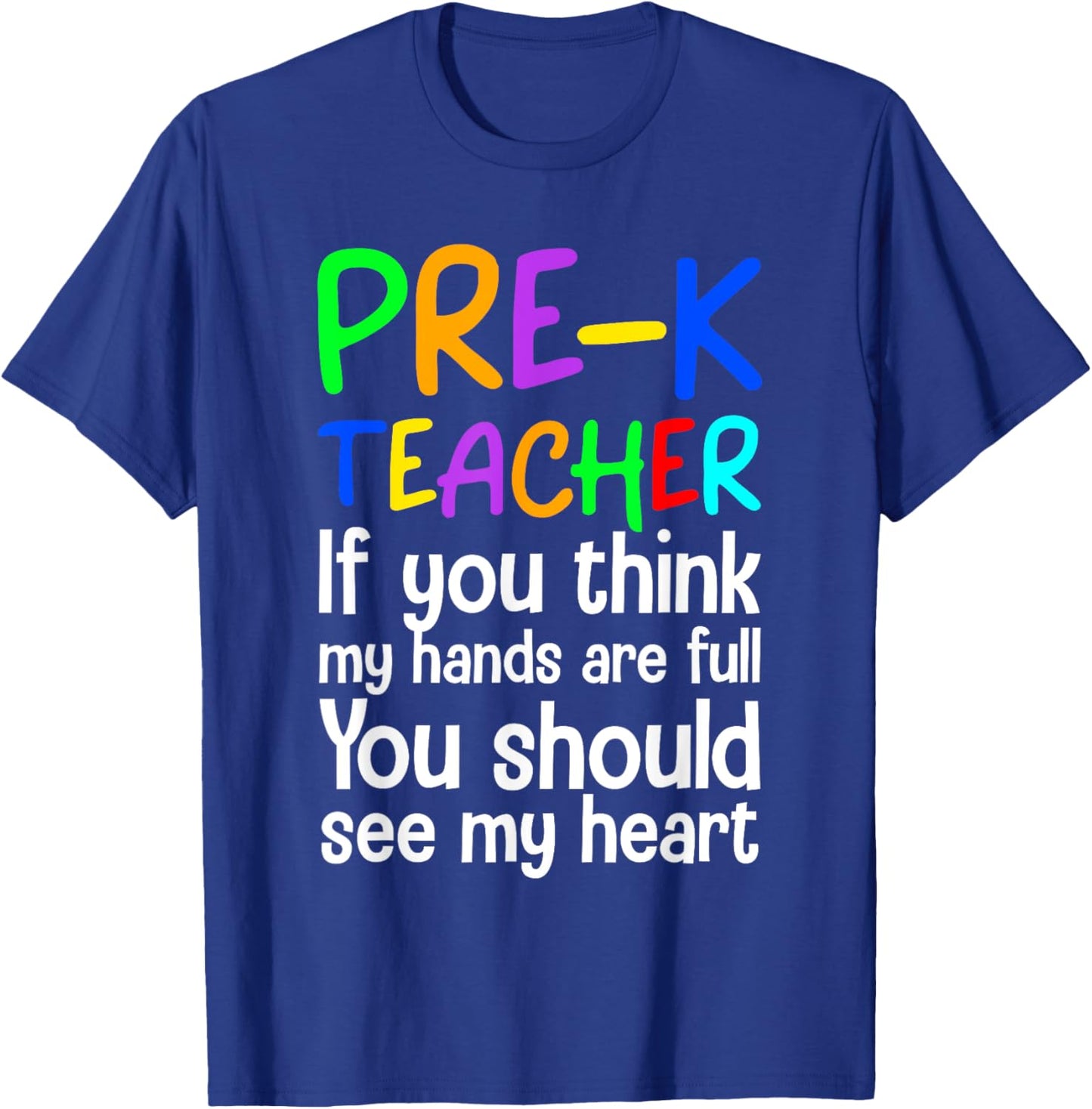 Pre-K Teacher Design Women Pre Kindergarten Teacher T-Shirt - T-Shirt | Royal