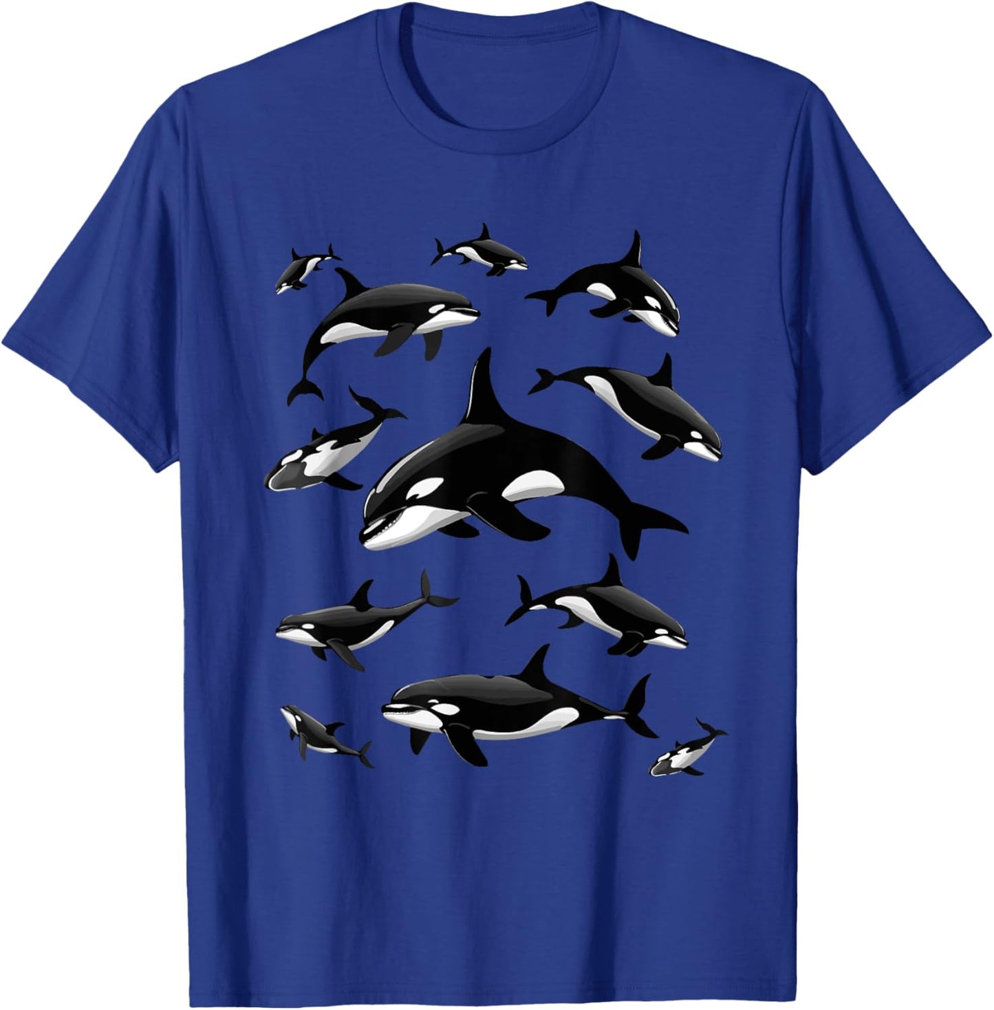 Cool Orca Art Women Kids Killer Whale Orca Lover T-Shirt - T-Shirt | Royal