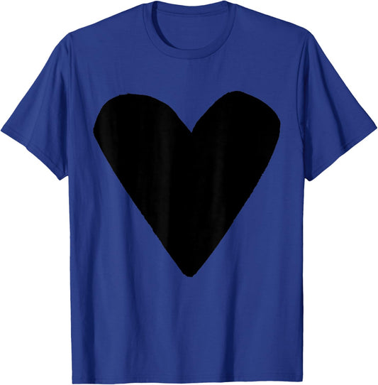 Black Heart Dark Red T-Shirt - T-Shirt | Royal