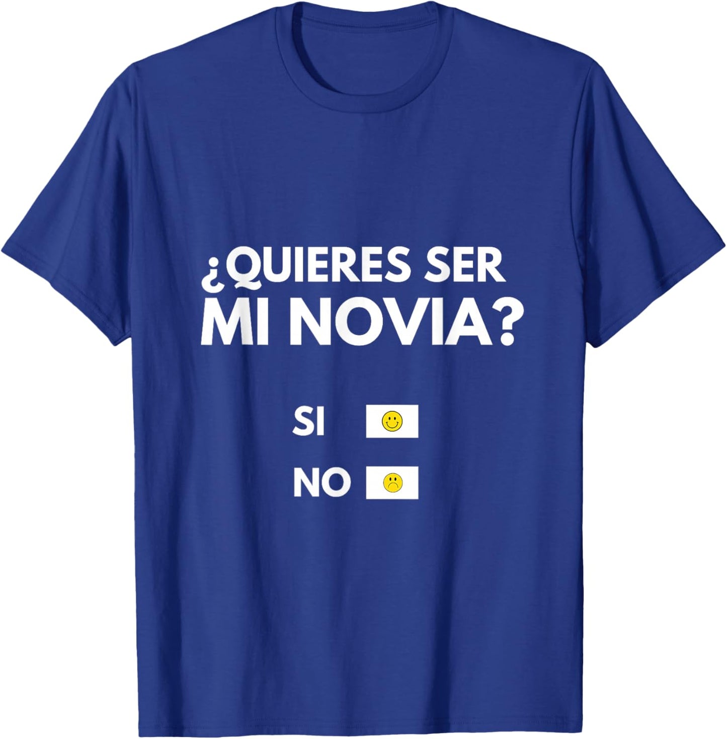 Quieres ser mi novia Playera Spanish, San Valentín Camiseta T-Shirt - T-Shirt | Royal
