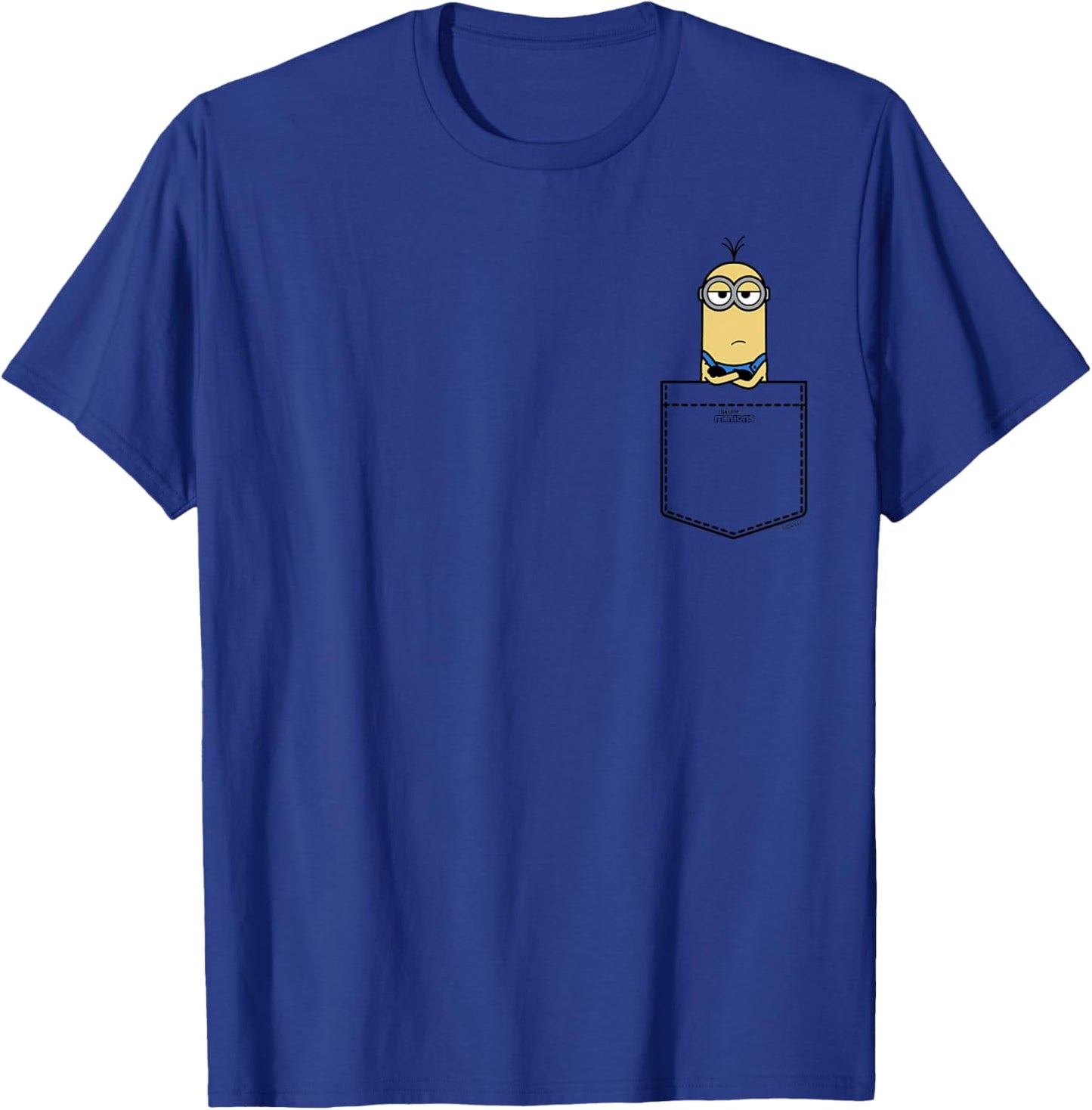 Minions Kevin Serious Pocket Hit T-Shirt - T-Shirt | Royal