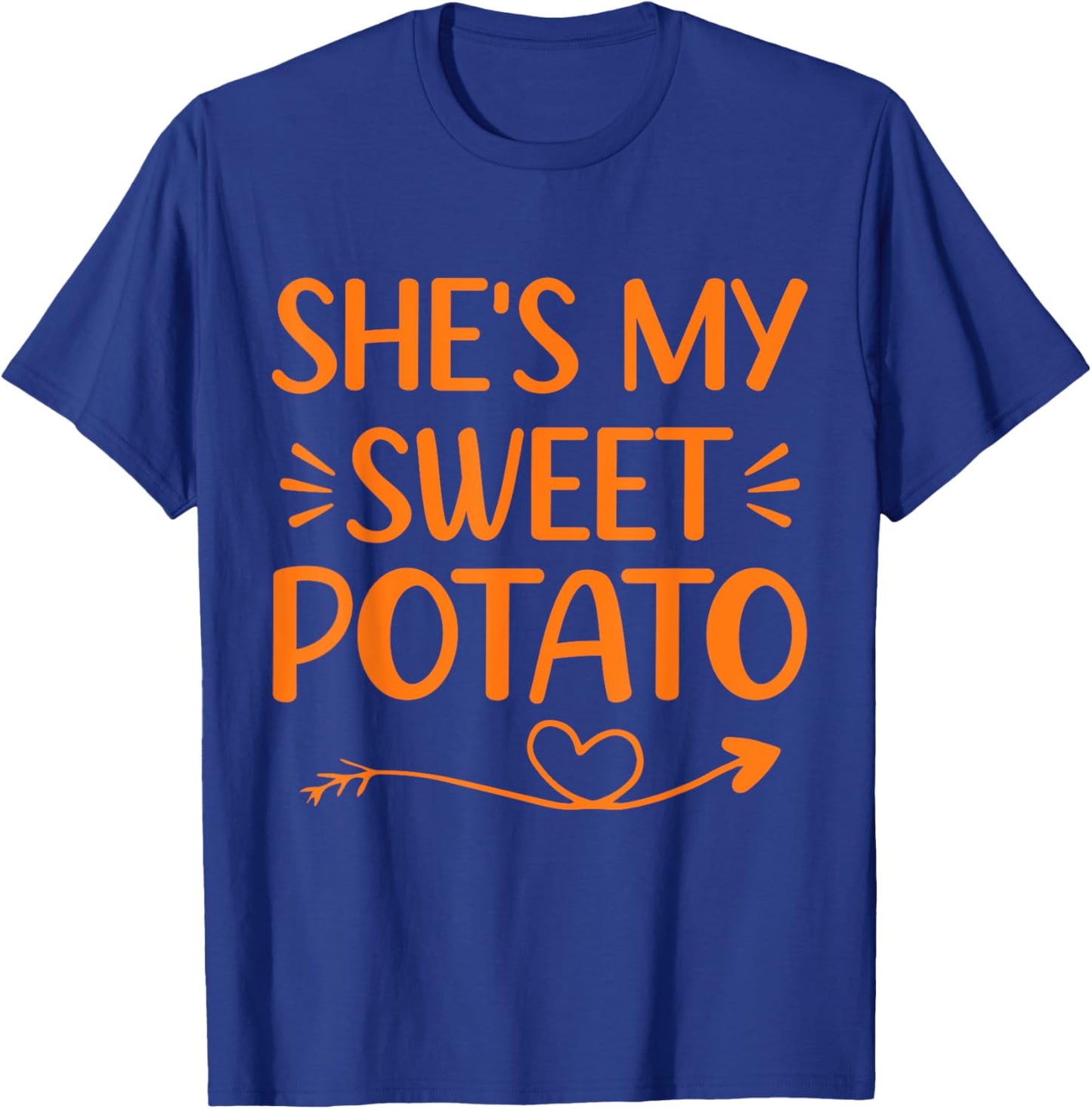 She's My Sweet Potato I Yam Thanksgiving Matching Couple T-Shirt - T-Shirt | Royal