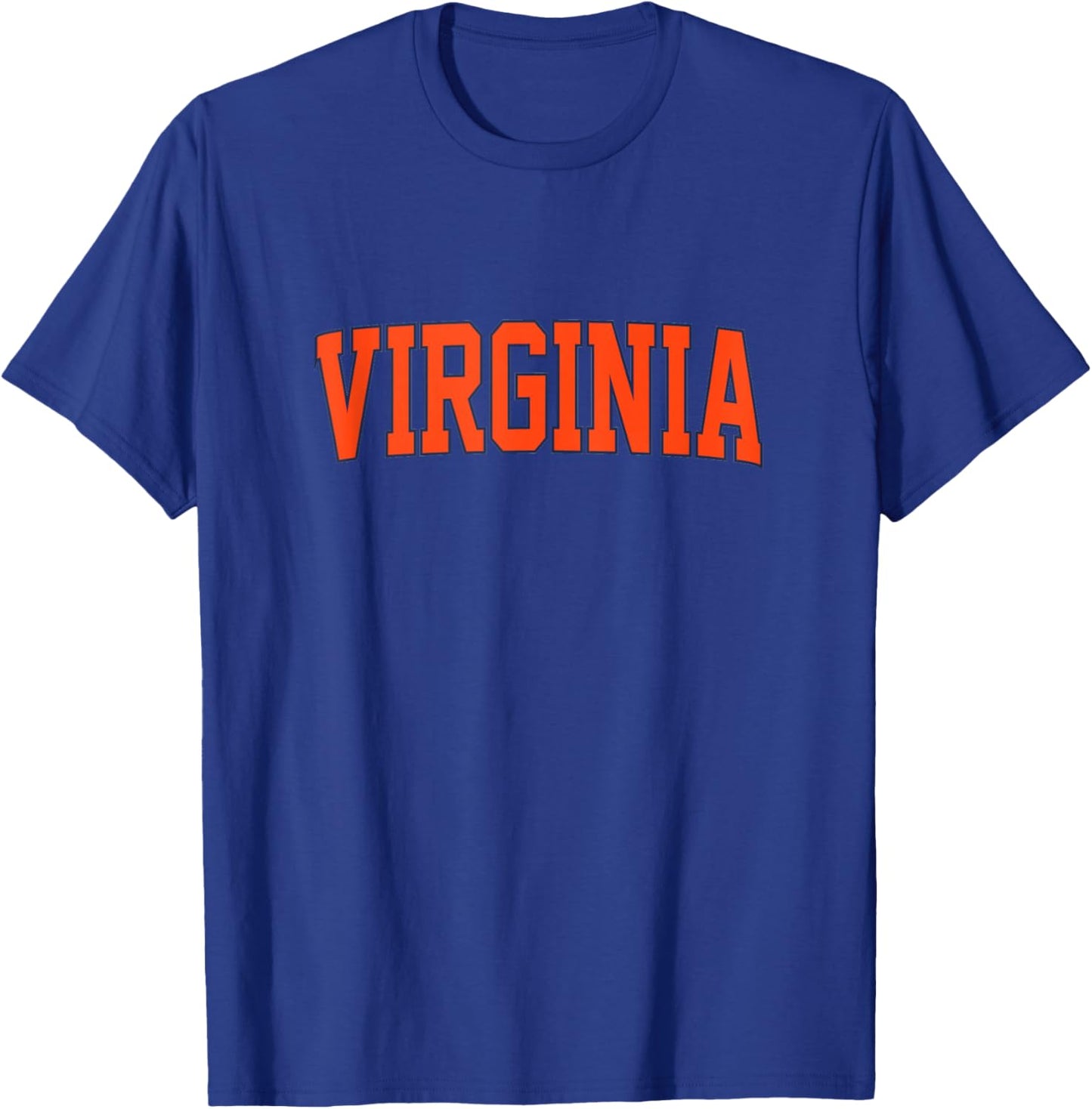 Retro Virginia Vintage Virginia Blue Orange Throwback T-Shirt - T-Shirt | Royal