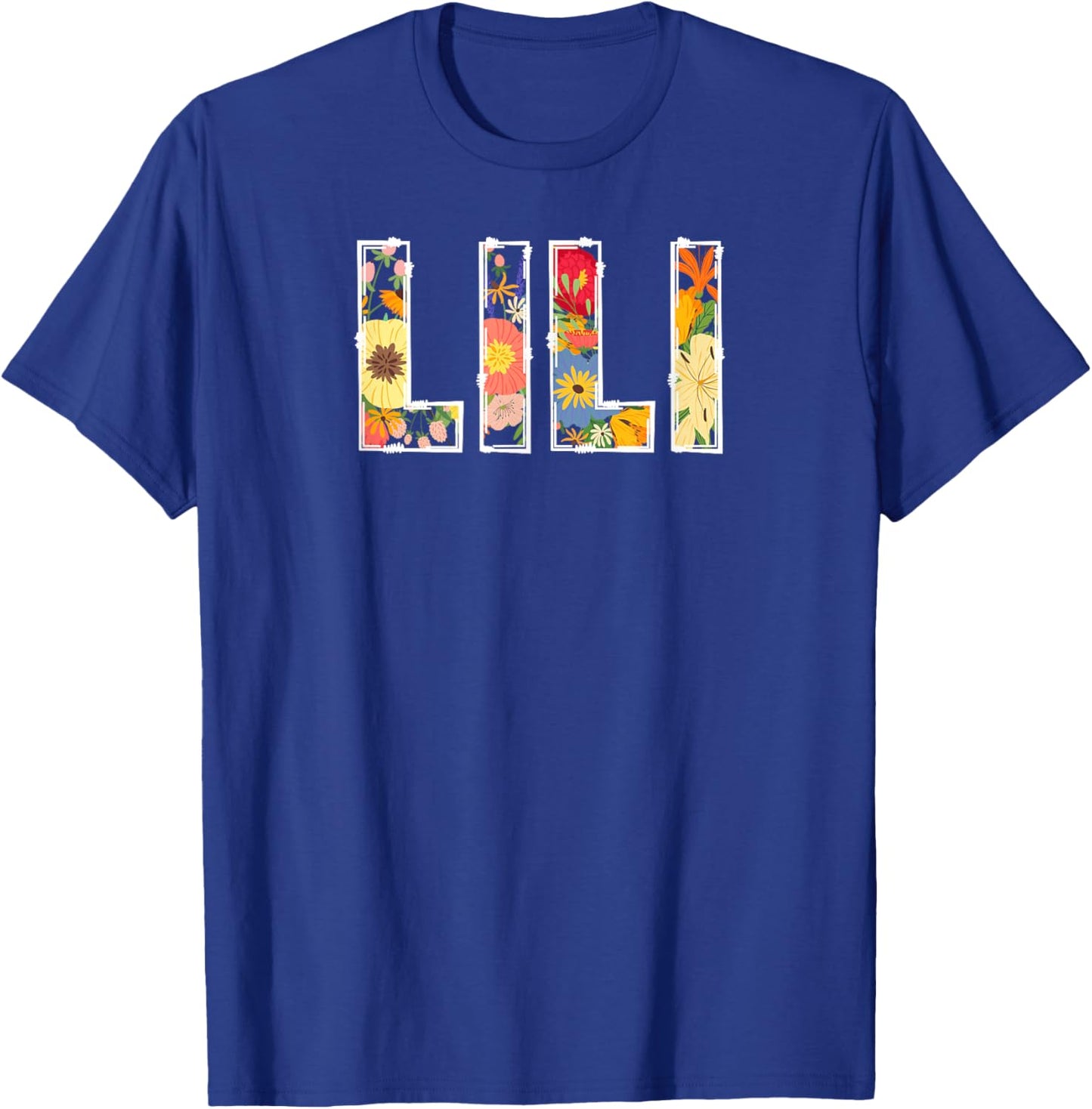 Lili Flowers Lili Grandma Lili Grandmother T-Shirt - T-Shirt | Royal