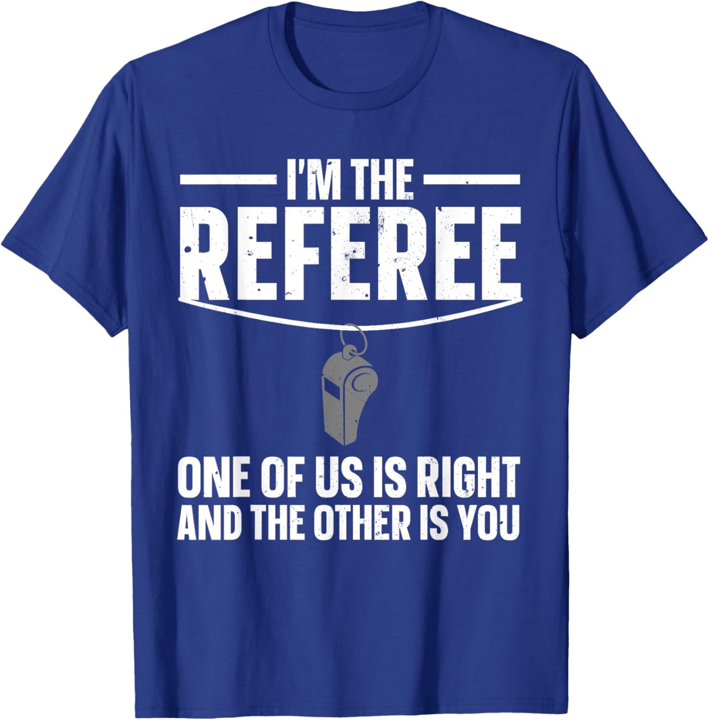 Funny Referee Design Women Sports Ref Gag Referee T-Shirt - T-Shirt | Royal