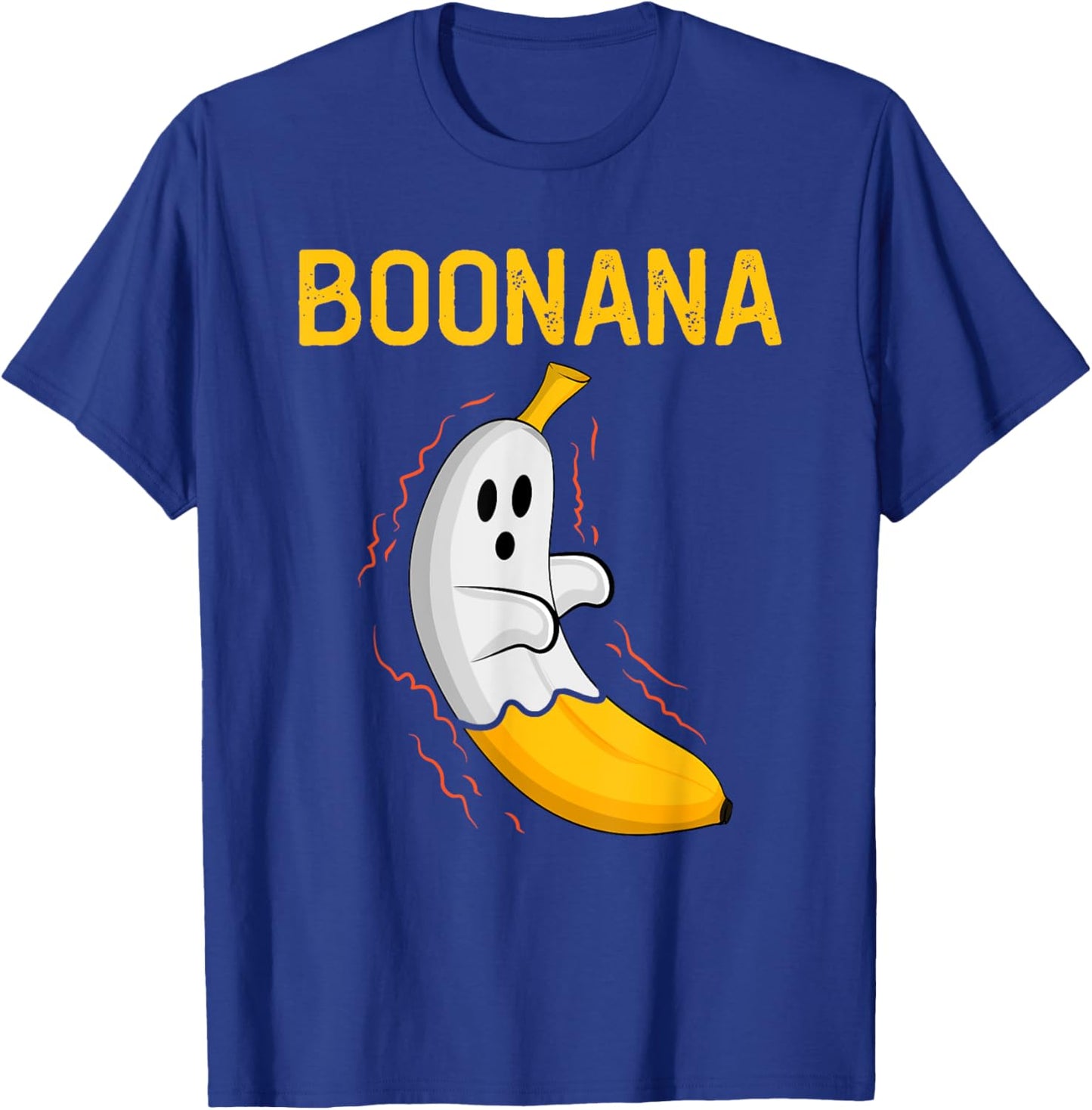Boonana Cute Ghost Banana Halloween Men Women girls Kids T-Shirt - T-Shirt | Royal