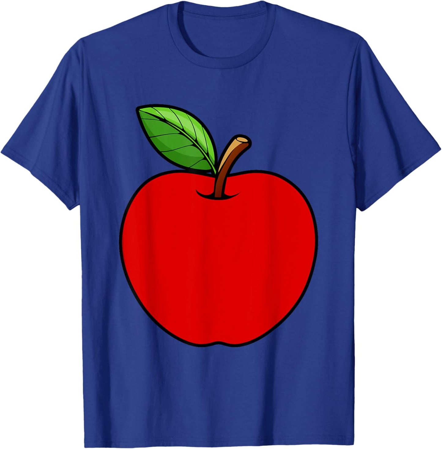 Cute Red Apple Design Women Kids Adult Apple Fruit T-Shirt - T-Shirt | Royal