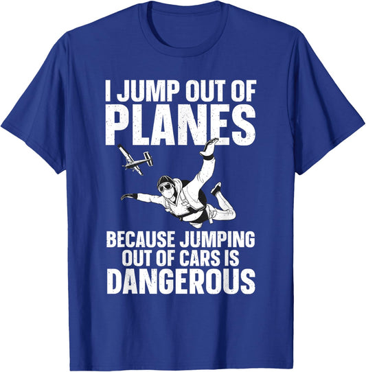 Funny Skydiving Design Women Skydive Lover Skydivers T-Shirt - T-Shirt | Royal