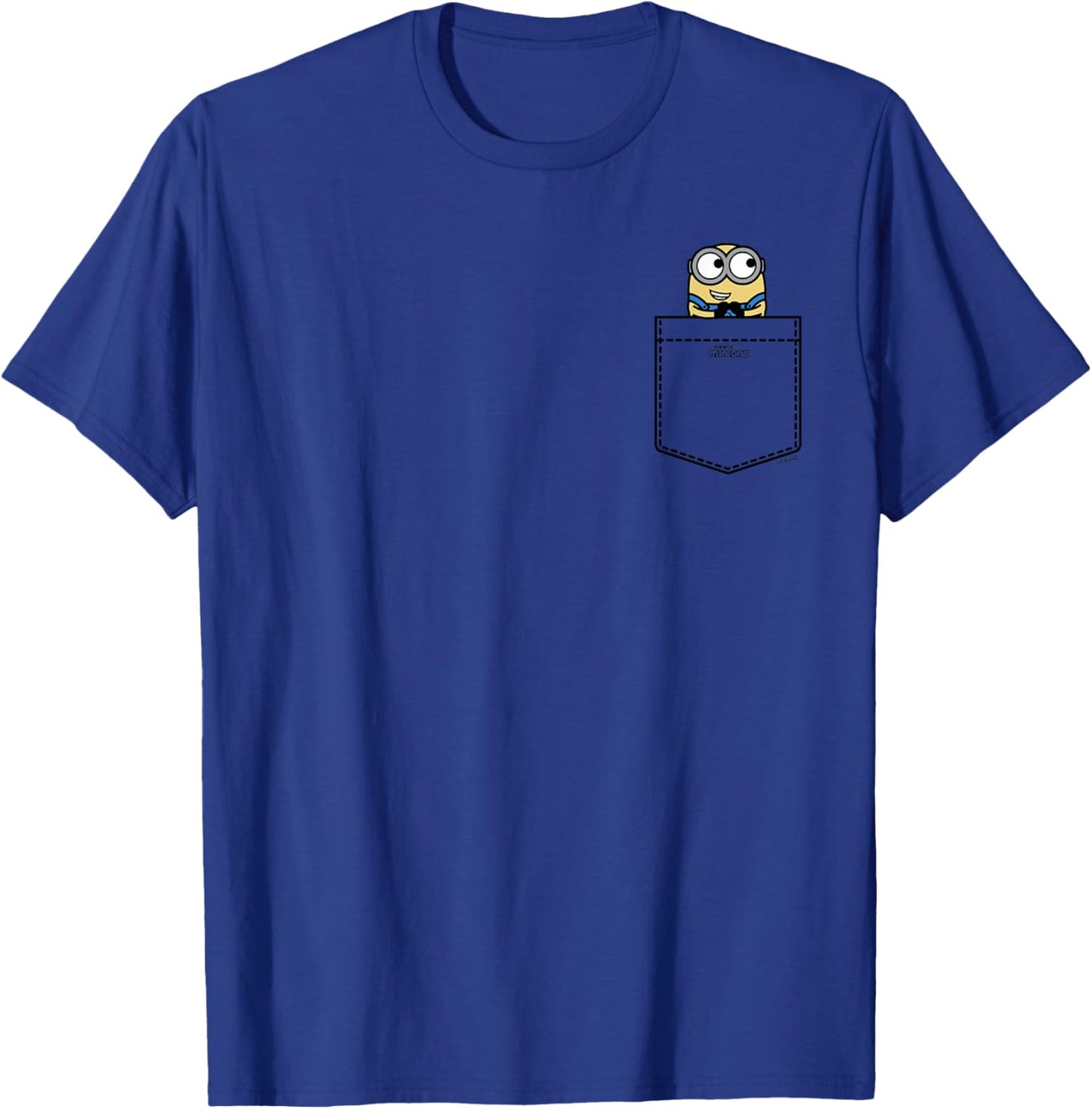 Minions Bob Mischievous Smile Pocket Hit T-Shirt - T-Shirt | Royal