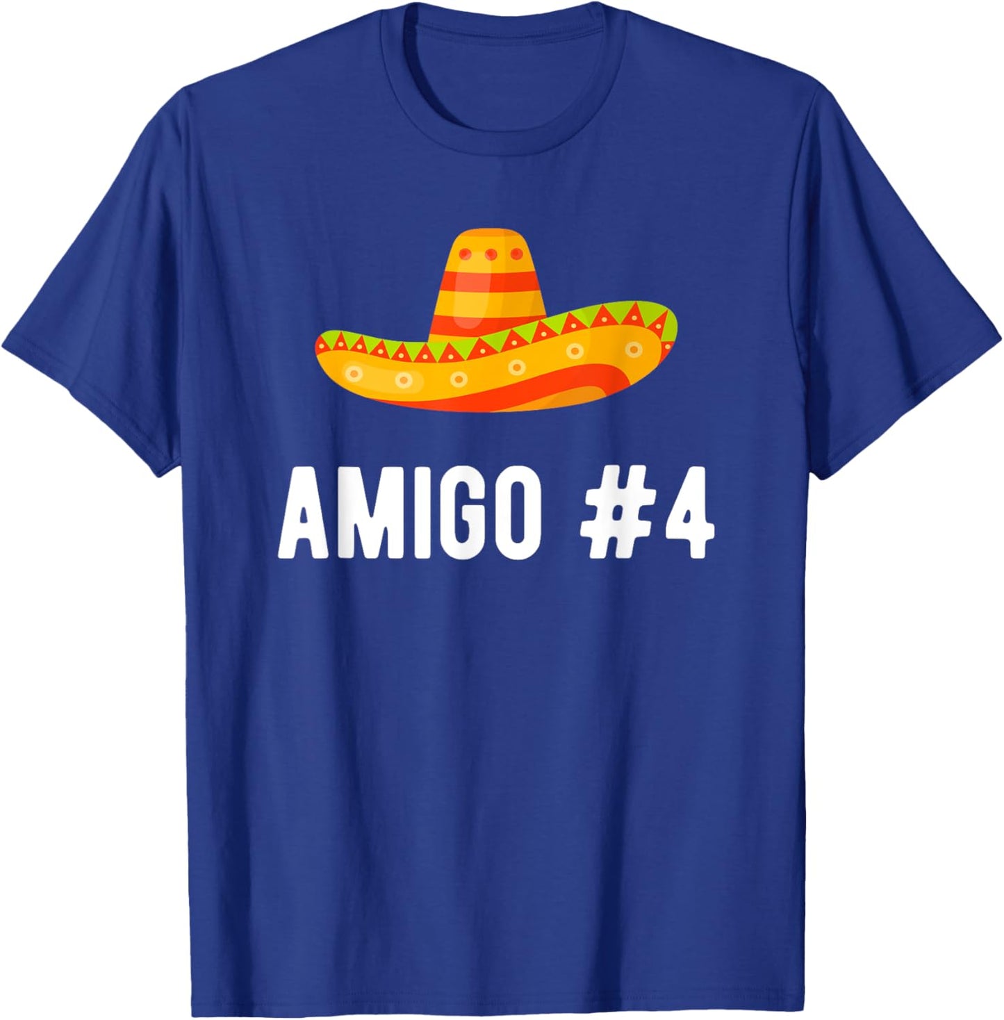 Halloween Group Matching Costume Funny Mexican Amigo #4 T-Shirt - T-Shirt | Royal