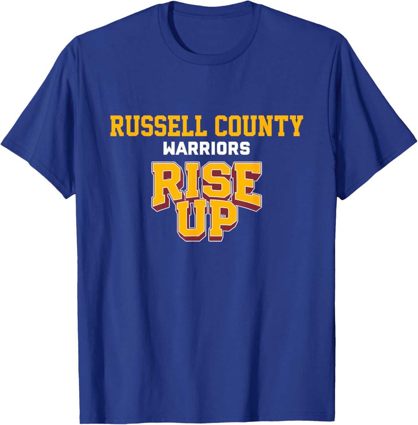 Russell County Warriors Rise Up HS T-Shirt - T-Shirt | Royal