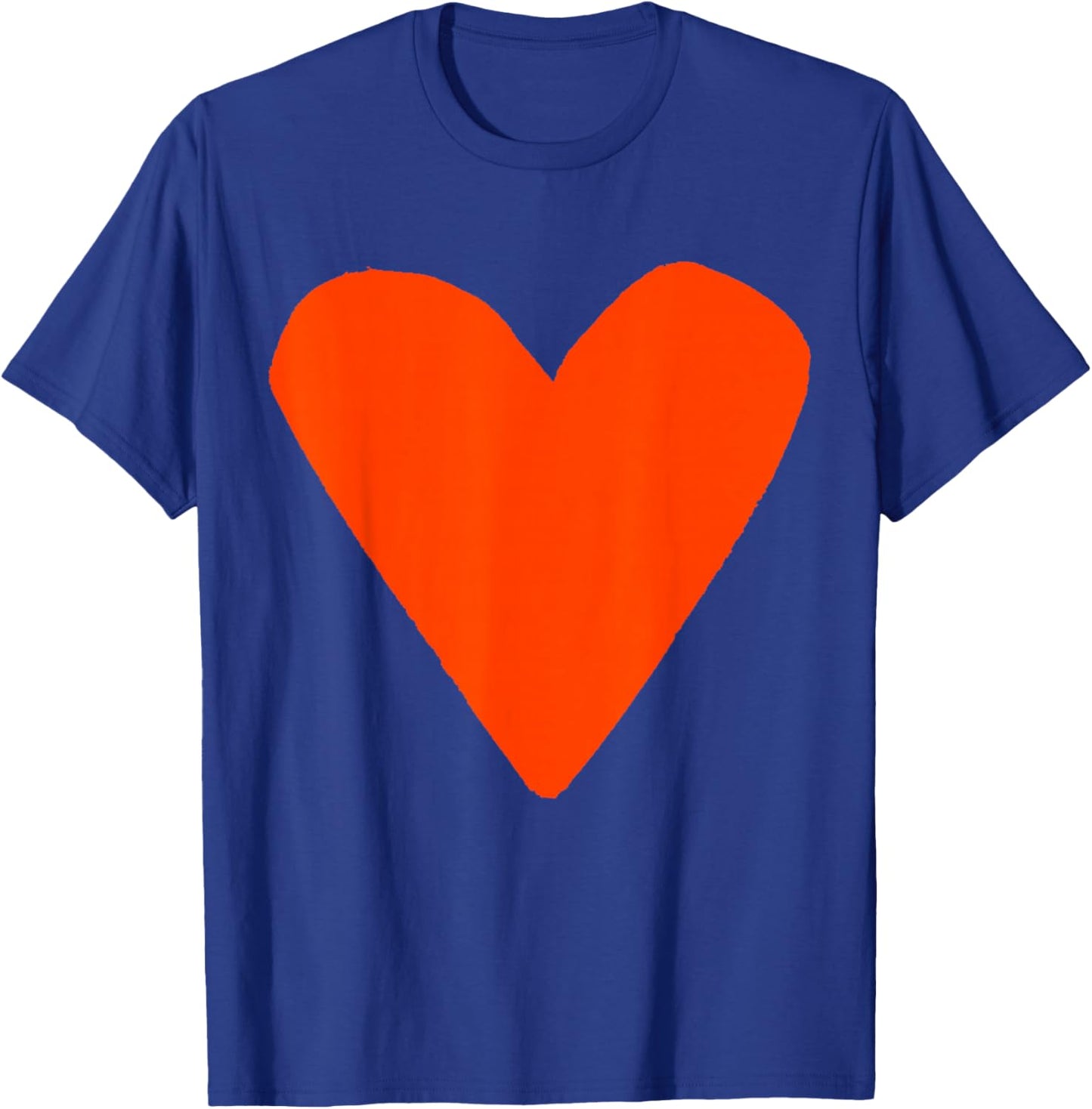Cute Orange Heart T-Shirt - T-Shirt | Royal