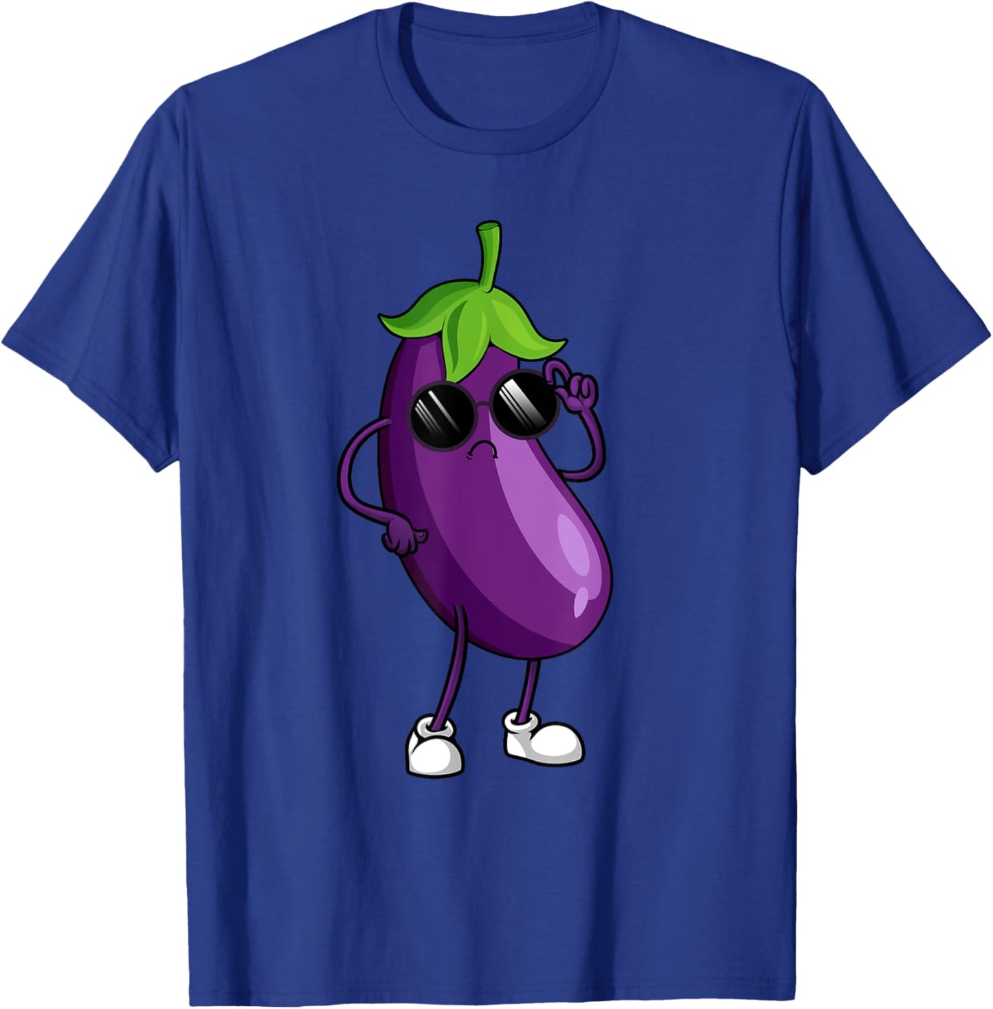 Cool Eggplant Art Women Kid Vegetable Eggplant Lover T-Shirt - T-Shirt | Royal