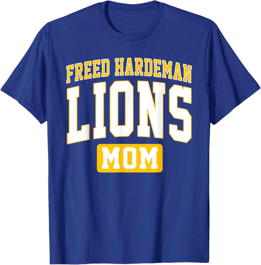 Freed-Hardeman University Lions Mom Arch Vintage Design T-Shirt - T-Shirt | Royal