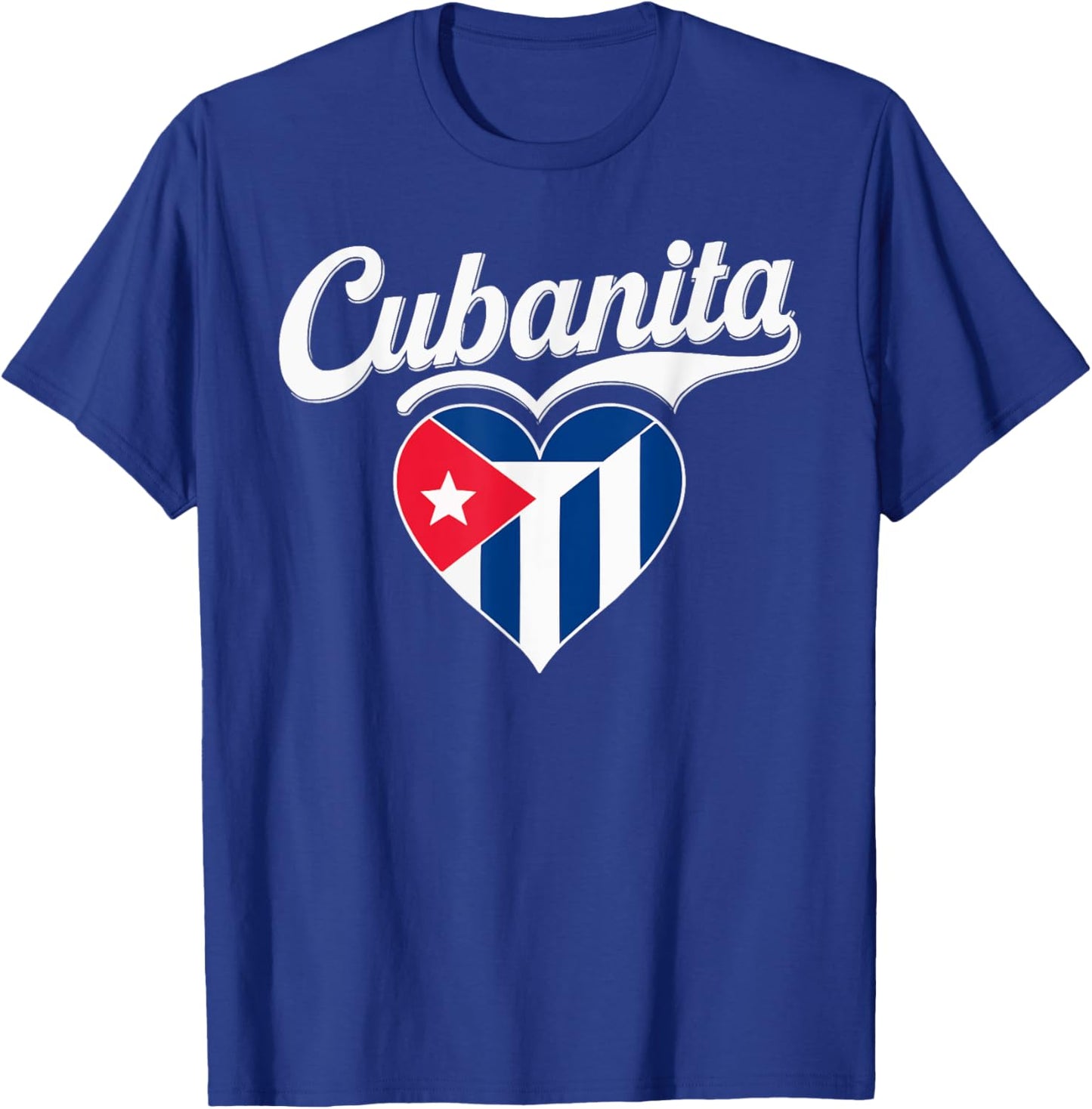 Cubanita I Love Cuba Cuban Pride Cuban Women Cuban Flag T-Shirt - T-Shirt | Royal