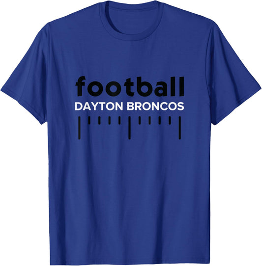 Dayton Broncos Football Lines HS T-Shirt - T-Shirt | Royal