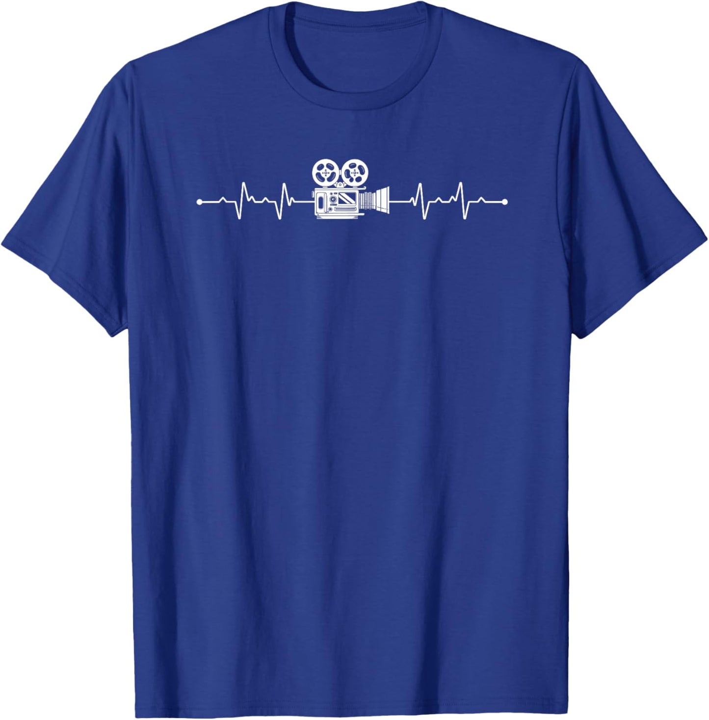 Videography Funny Heartbeat Cinematographer Filmmaking T-Shirt - T-Shirt | Royal