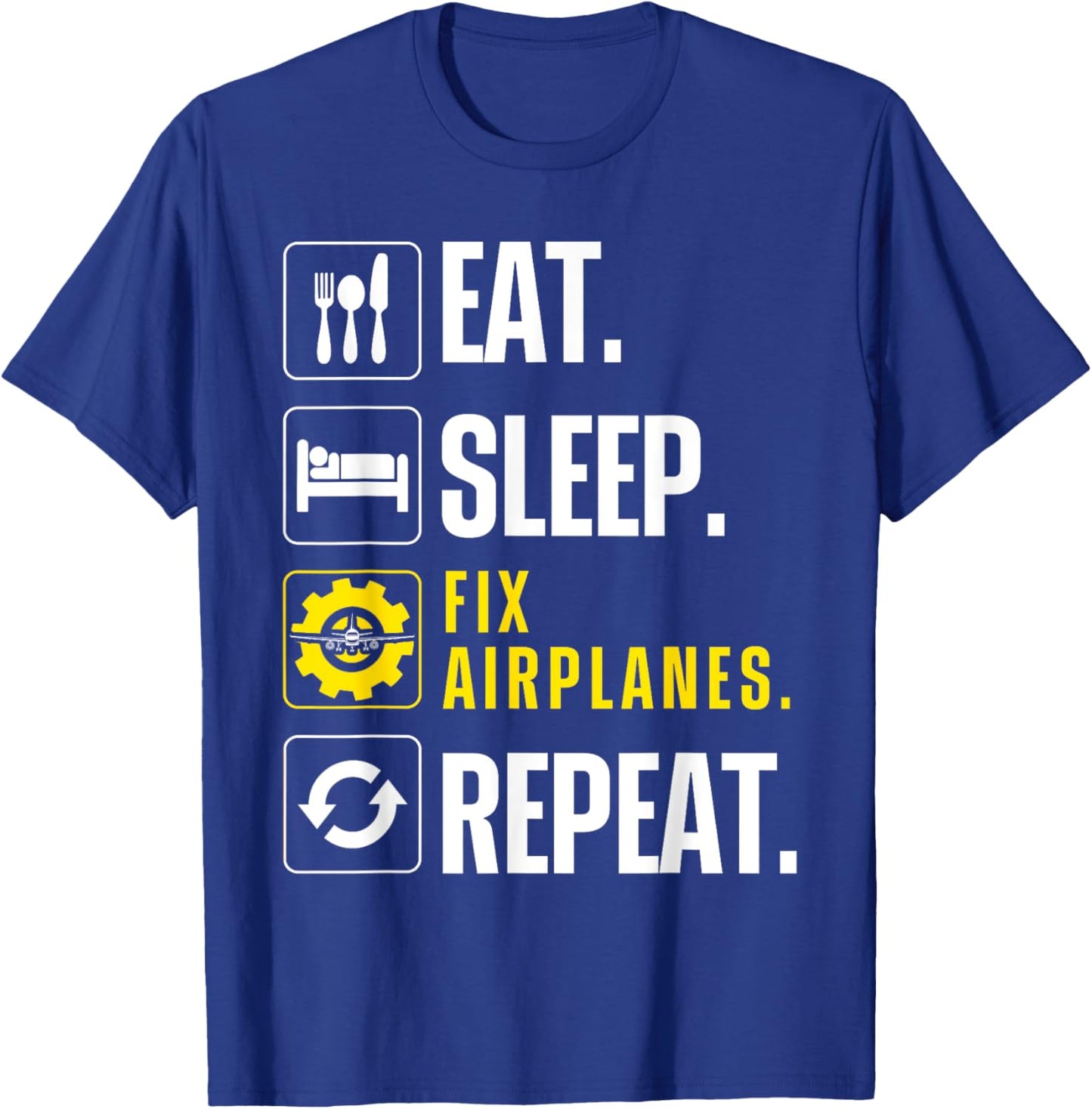 Aircraft Mechanic Art Women Aviation Maintenance T-Shirt - T-Shirt | Royal