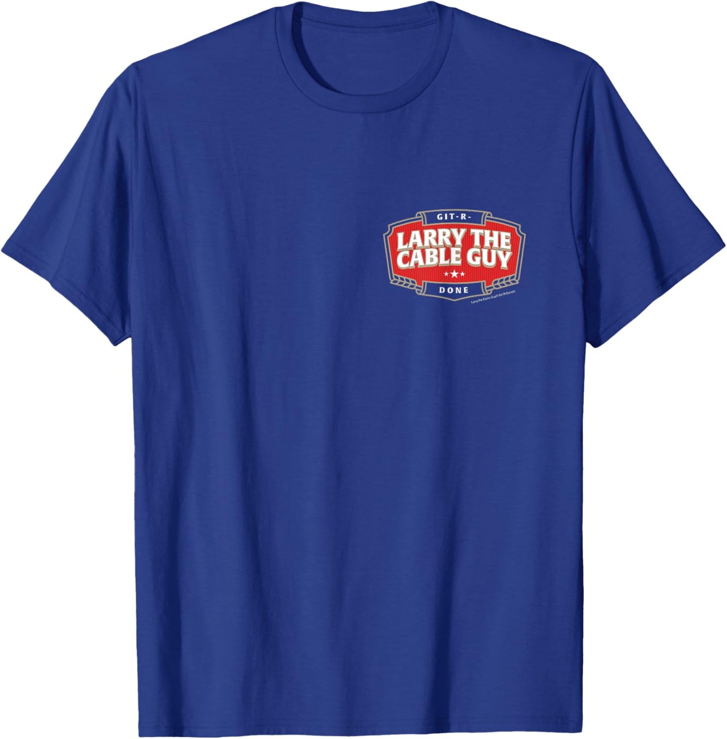 Larry the Cable Guy - Official Merchandise - Beer Label T-Shirt - T-Shirt | Royal