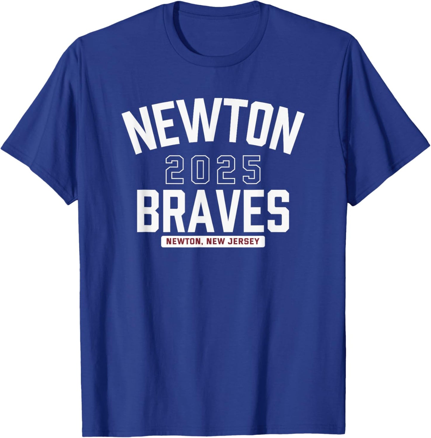 Newton Braves Newton, New Jersey 2025 T-Shirt - T-Shirt | Royal