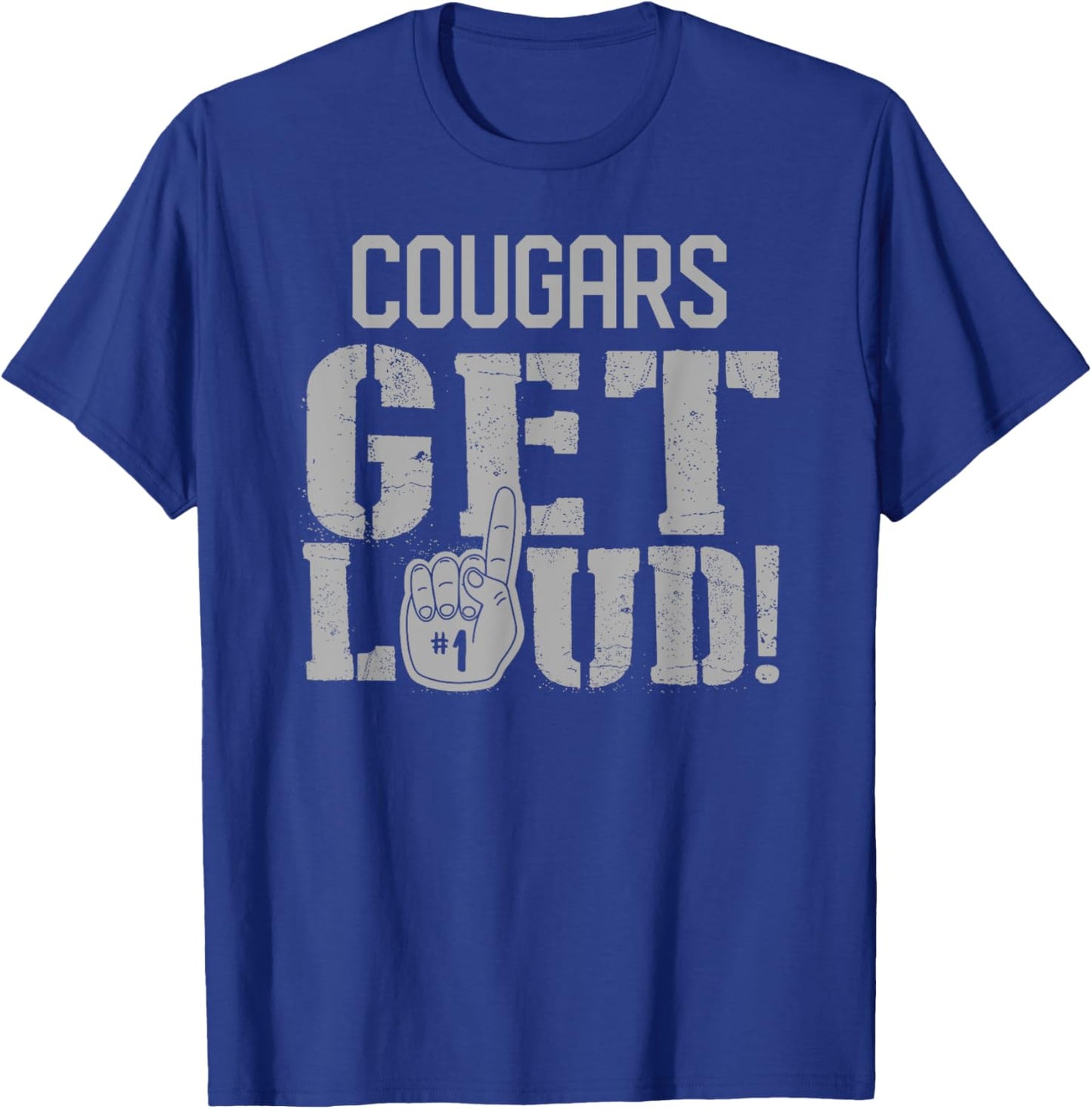Kirby Cougars Get Loud! HS T-Shirt - T-Shirt | Royal
