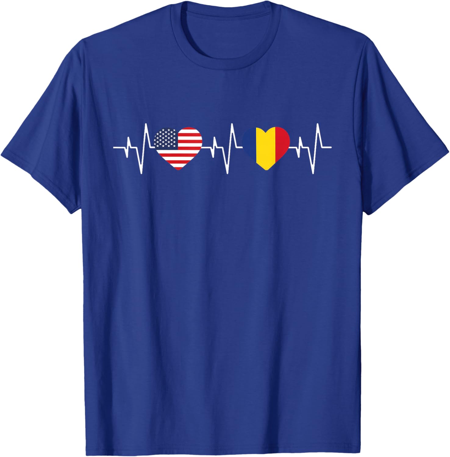 Romanian heritage USA Romania American Flag Romanian Flag T-Shirt - T-Shirt | Royal