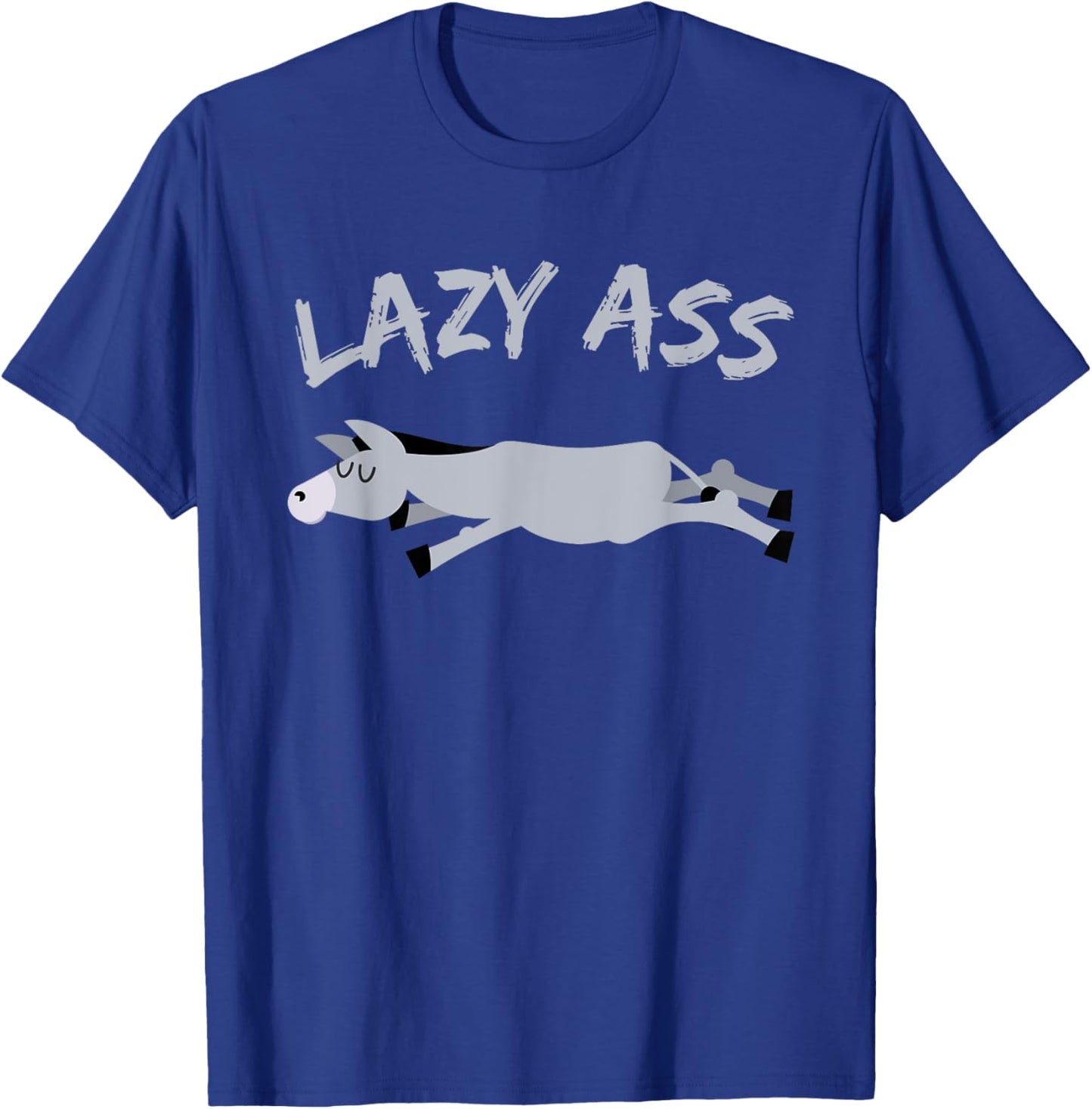 Funny Lazy Ass Donkey Burrow T-Shirt - T-Shirt | Royal