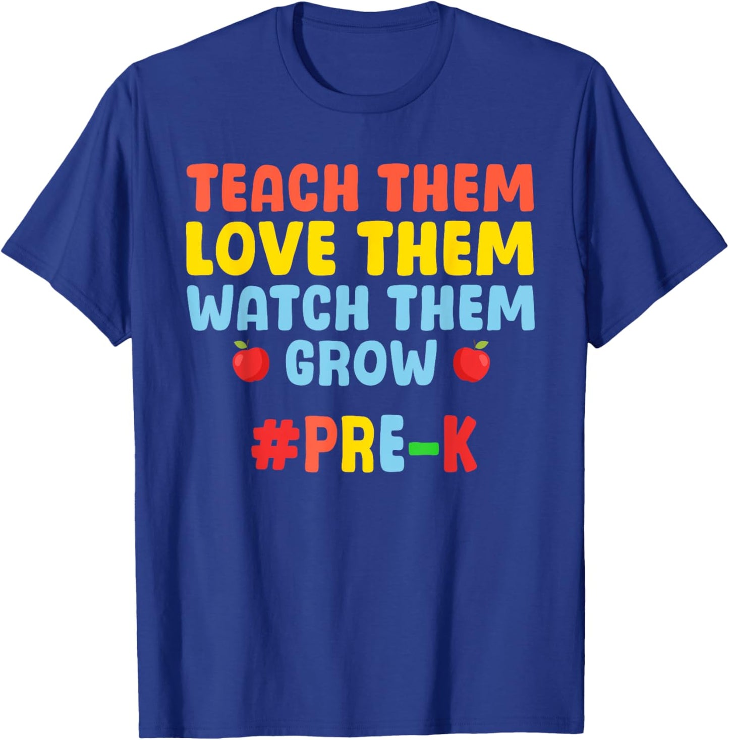 Funny Pre K Teacher Art Women Prek Preschool Teacher T-Shirt - T-Shirt | Royal