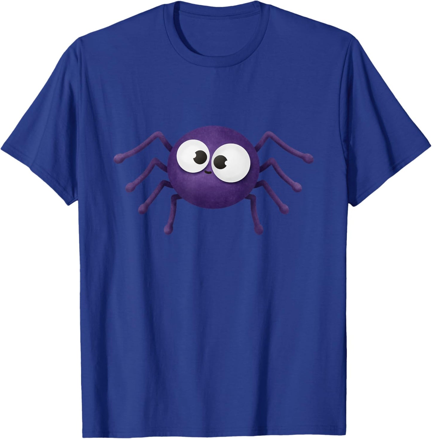 Blue Scary Spider Halloween T-Shirt - T-Shirt | Royal