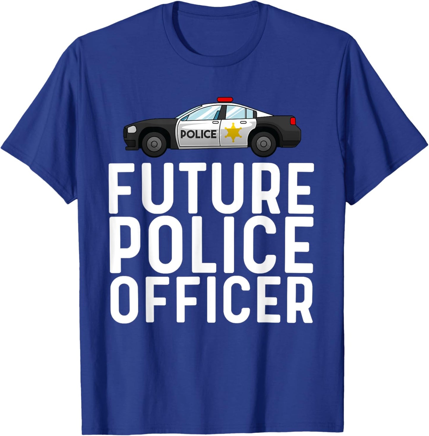 Cool Police Officer Design For Boys Kids Toddler Cop Police T-Shirt - T-Shirt | Royal