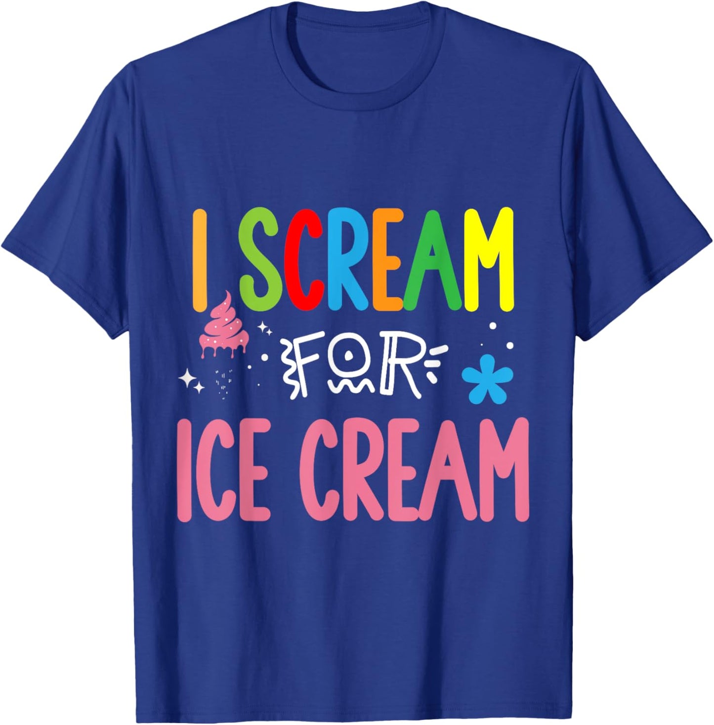 Ice Cream Gelato Summer Men Women Boys Girls Ice Cream T-Shirt - T-Shirt | Royal