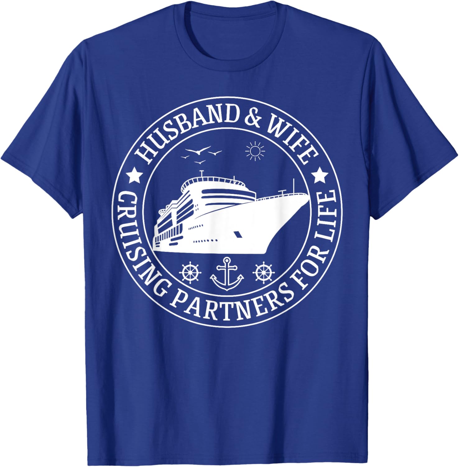 Cruising Husband And Wife Cruise Partners For Life Matching T-Shirt - T-Shirt | Royal