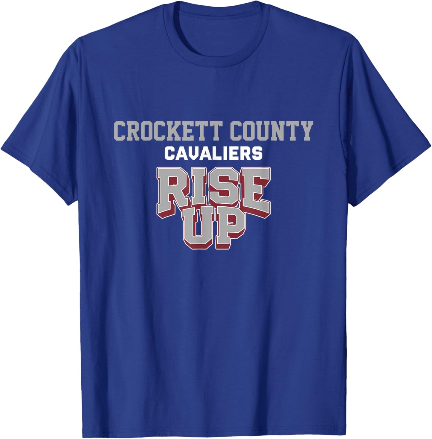 Crockett County Cavaliers Rise Up HS T-Shirt - T-Shirt | Royal