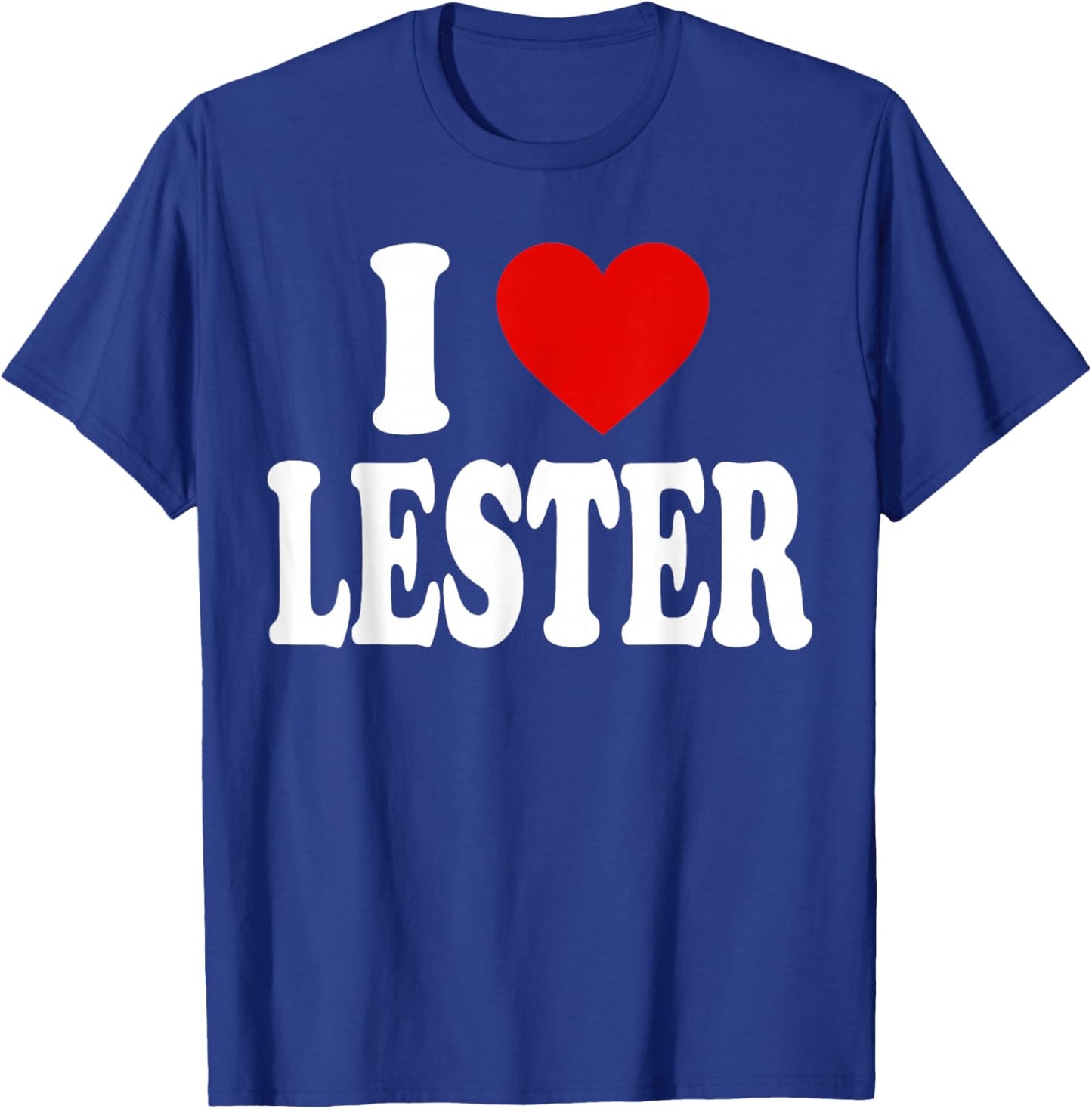 I Heart Love Lester T-Shirt - T-Shirt | Royal