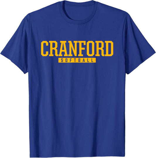 Cranford High School Softball T-Shirt - T-Shirt | Royal