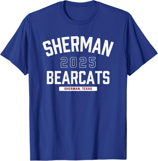 Sherman Bearcats Sherman, Texas 2025 T-Shirt - T-Shirt | Royal
